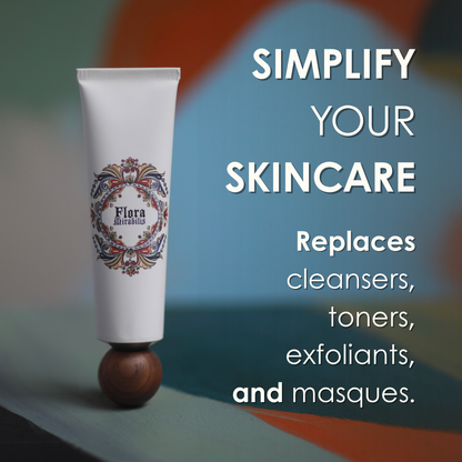 Flora Mirabilis Fountain Of Youth Cleansing Clay replaces cleansers, toners, exfoliants, and face masques.